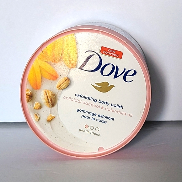 Dove Exfoliating Polish Body Scrub Oatmeal & Calendula Oil 10.5oz - Picture 1 of 6